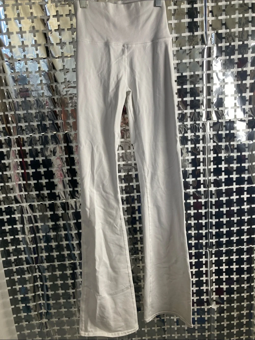 ALO Yoga White Flare Leggings